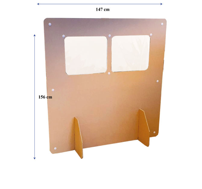 Coronavirus beschermende tafelschermen